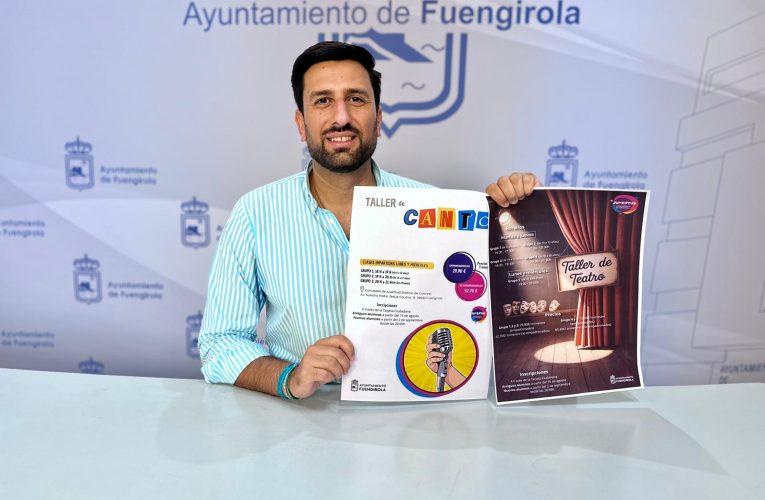 La Concejalía de Juventud de Fuengirola abre el plazo de inscripción de los talleres de Teatro y Canto