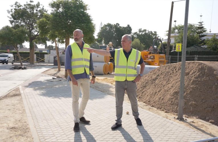 El alcalde supervisa las obras en la Avenida de los Conquistadores, una inversión de 1,5 millones para poner a punto esta arteria del barrio de Santa Clara
