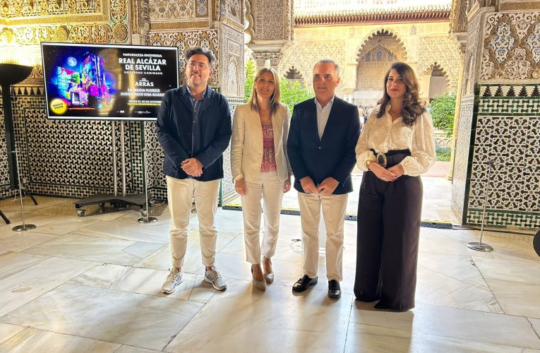 El Real Alcázar acogerá desde el 30 de octubre la nueva edición de Naturaleza Encendida con ‘ARRAS’, inspirado en la boda de Carlos V