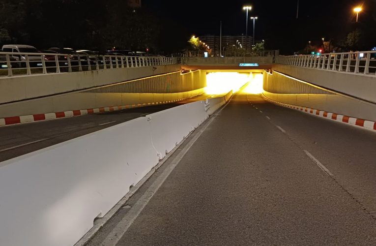 El Ayuntamiento finaliza los trabajos de transformación del paso inferior de la Ronda del Tamarguillo con el reasfaltado previsto para la próxima semana
