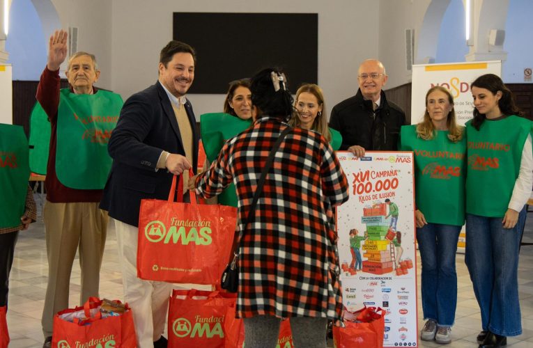 El Ayuntamiento se suma a la XVI campaña “100 000 kilos de ilusión” de Fundación MAS, que ayudará a llenar la nevera de 7500 familias esta Navidad