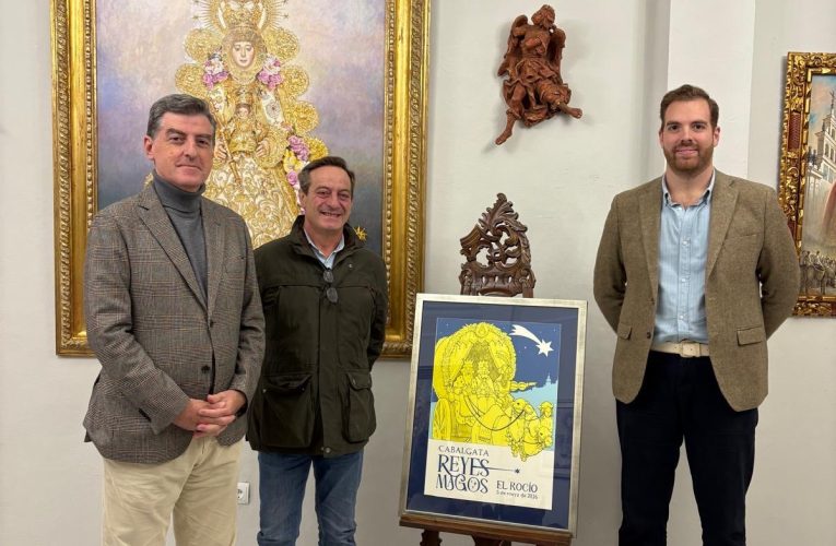 Ricardo Gil pinta el anuncio de la Cabalgata de Reyes del Rocío
