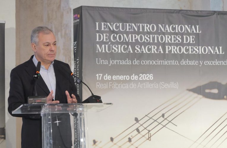 El alcalde inaugura el I Encuentro Nacional de Compositores de Música Sacra Procesional y reafirma “la trascendencia cultural y religiosa de este estilo que tiene a Sevilla como punta de lanza