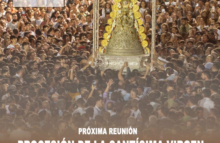 Reunión de la procesión de la Virgen