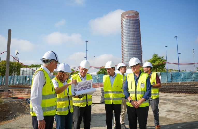 El alcalde visita las obras del futuro JRC de la Comisión Europea que situará a Sevilla como referente de la UE en Inteligencia Artificial y la transformación territorial