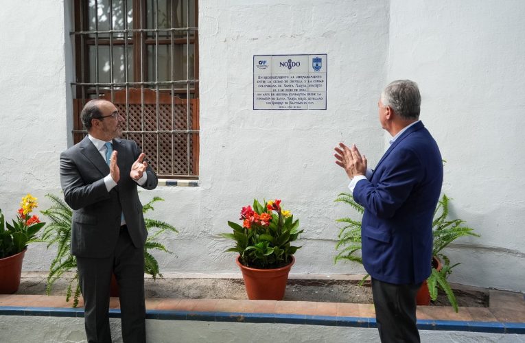 El alcalde Sanz inaugura una placa que refleja el hermanamiento entre las ciudades de Sevilla y Santa Marta — Actualidad