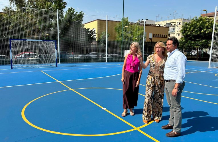El Gobierno de Sanz continúa con la transformación del parque de La Barzola con la renovación completa de su pista deportiva — Actualidad
