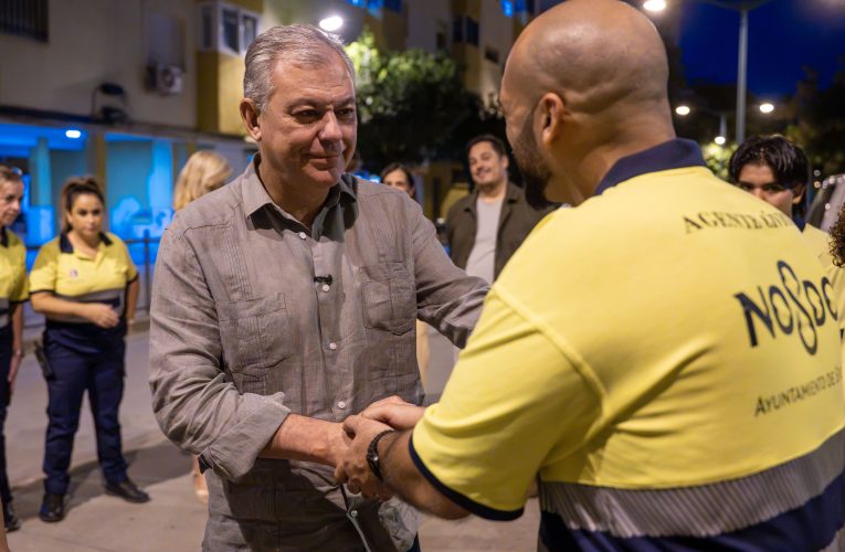 El alcalde Sanz amplía el servicio de serenos desde la Avda Sánchez Pizjuan hasta la Avda de San Lázaro y el servicio ya alcanza 34 barrios de toda la ciudad
