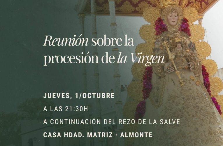 Reunión sobre la procesión de la Virgen